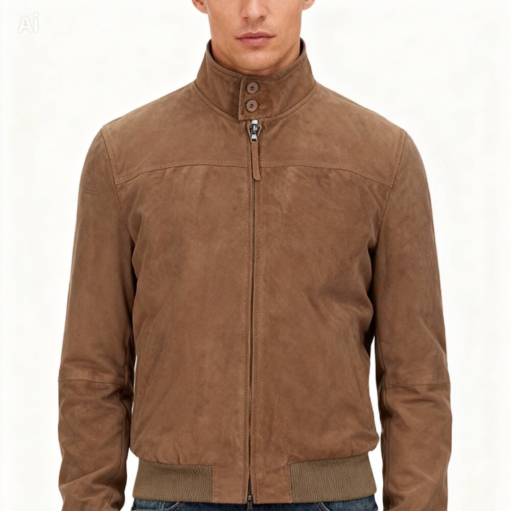 A.T.P.CO Camel Suede Leather Jacket | Men’s XL | Like New